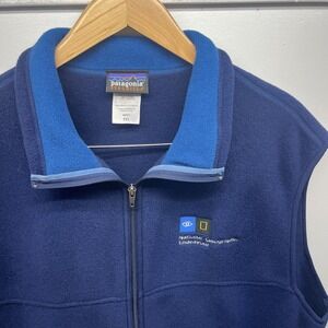 Patagonia Synchilla Fleece Vest Men's XXL Blue National Geographic Endeavor